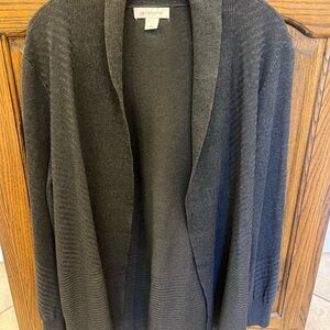 Liz Claiborne Gray Cozy Cardigan Sweater